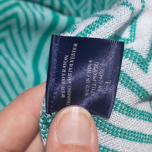 DODO Turquoise Sweater Tunic Top, Size L - Picture 7 of 8